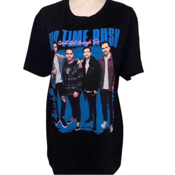 Big Time Rush “Can’t Get Enough” 2023 N. American Concert Tour T-Shirt BLK SZ LG - Picture 1 of 6